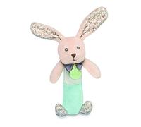 BABY NAT' - Hochet pouet lapin POUPI "nature" - BN0601 -Beige