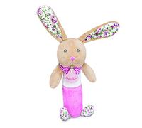 BABY NAT' - Hochet pouet lapin POUPI "rose" - BN0609 -Rose
