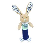 BABY NAT' - Hochet pouet lapin POUPI "marine" - BN0605 -Bleu