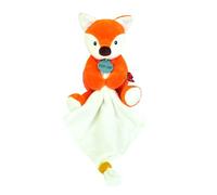 Baby Nat' - Pantin avec Doudou Balthazar Le Renard - Peluche Bébé - BN6019 | Doudou Renard Doux et Facile à Attraper - Pour Bébé Garçon ou Fille Dès la Naissance - Compagnon Jour et Nuit - Idée Cadeau