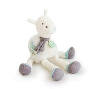 BABY NAT' - Peluche Lama - Peluche Naissance - 27 cm - Gris/Blanc - Idée Cadeau de Naissance - BN0428
