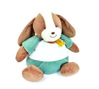 BABY NAT' - Range-Pyjama Lucien le Chien 40 cm - Peluche Naissance Mixte Bébé Fille Garçon - Premier Range Pyjama et Décoration Chambre Bébé - Compagnon Doux et Pratique - Idée Cadeau Baptême - BN6029