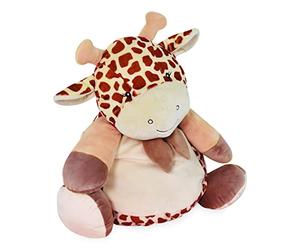 Baby Nat' - Range Pyjama Peluche Tikou Girafe - Doudou - 40 cm - BN0745 | Range Pyjama Bébé Dès la Naissance - Peluche Girafe de Rangement et Compagnon Câlin - Chambre Bébé - Idée Cadeau Naissance