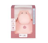 Baby NAT' - Veilleuse Silicone Bébé Lumière Douce Hippopotame Zoé - Rose - Collection Zoé - Lumière Douce Multicolore - 5 Modes et 8 Couleurs pour la Chambre de Bébé - Rechargeable USB - BN6123