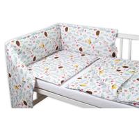 Baby Nellys 3-piece set Mantinel with bedding - Friends of the meadow, white