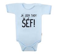 Baby Nellys Body à manches courtes avec texte amusant , I'm the boss here taille 62