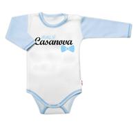 Baby Nellys Body long. manche avec texte amusant , Little Casanova, boy