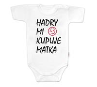 Baby Nellys Body manches courtes Rags que ma mère m'achète, blanc, taille 74