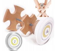 Baby Nellys Stabilisateur en bois + lampe led pour tente/ tipi