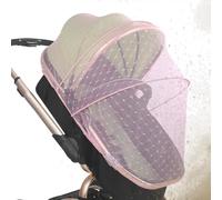 Baby Net Crib, Portable Cradle Mesh, Full Cover Stroller Tent, Breathable Protective Netting, Babies Pram Accessory for Boys & Girls, 70cm/27.56 inches