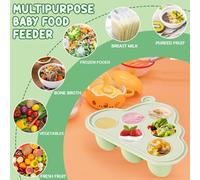 Baby Nibbler-1 Fruit Nibbler + 1 Breast Milk Freezer Moulds + Silicone Pacifiers In 3 Sizes,Baby Nibbler Nipple Diversification Baby Food For Children From 3 To 24