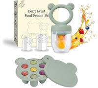 Baby Nibbler-Bpa Free 4m Nibbler Teat; Breast Milk Ice Cream Mould For Preserving Breast Milk-Silicone Fruit Feeder (Green)
