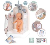 Baby Nurse - Douche - Cape De Bain + Pousse Mousse - Douchette Amovible Et Focntionnel - Pour Poupons Jusqu'à 40 Cm