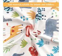 Baby Nursing Pillow Covers U-Shaped Stretchy Replaceable Nursing Pillow Cover For Baby Nursing,Forest Floral 22.4 X 21 Inch (2 Pack).[R106]