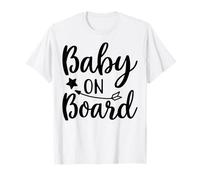 Baby on Board Funny Pregnancy Annonce Party Matching T-Shirt