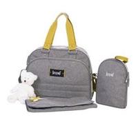 BABY ON BOARD Sac a langer URBAN YELLOWSTONE - gris/moutarde Neutre G
