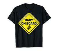 Baby on Board Sign Funny Pregnancy Announcement T-Shirt