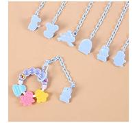 Baby Pacifier Chain Pacifier Chain Anti-Chain Water Towel Clip Baby Toy Teeth Rubber Anti-Rope Lanyard (blue)