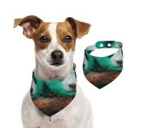 Baby Panda Bandana réversible en coton pour chien - Bavoir réglable pour petit et grand chien pour anniversaire de mariage - Impression double face