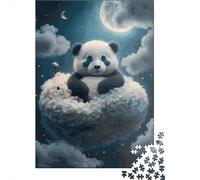 Baby Panda Puzzle 1000 Pièces Cadeau Unique Jeu Éducatif Défi Jouet À De Qualité Supérieure Peinture Art pour Adultes Et Enfants À Partir De 14 Ans 1000pcs (38x26cm)