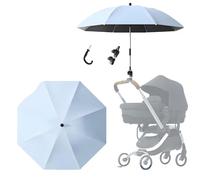Baby Parasol, 360° Adjustable Canopy, Children Buggy Sun-Proof Parasol,for Prams, Trikes, Car Seats, 85cm Arc Length, 360° Adjustable Lightweight Steering Angle with Clamp