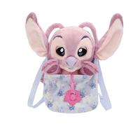 Baby Paws Disney Angel Peluche Interactive Peluche avec Sons Qui Ouvre et Ferme Les Yeux, avec Un Sac pour l’Emporter avec Toi Enfants de 3 Ans et Plus