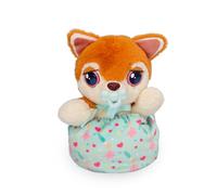 BABY PAWS Mini Shiba Inu, Peluche Chiot avec Sons, Transportable Partout Grâce a Son Sac, Jouet Cadeau pour Filles et Garçons de + 3 Ans
