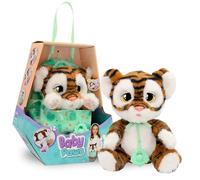Baby Paws Tiger Peluche Interactive Tigre avec Sons Qui Ouvre et Ferme Les Yeux, avec Un Sac pour Le Transporter Enfants de 3 Ans et Plus