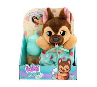 BABY PAWS Yummy Berger Allemand, Chiot Chariot Dont Le Ventre gonfle Quand il se nourrit et se dégonfle Lorsque Vous Lui Mettez Le paisier, Jouet Cadeau pour Les Enfants à partir de 18 Mois
