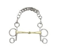 Baby pelham articulé pour cheval Kavalkade Kavalbit Argenté 135 mm