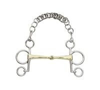 Baby pelham articulé pour cheval Kavalkade Kavalbit Argenté 145 mm