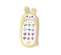 Baby Phone, Le téléphone à comptines et berçeuses, Jouet d'éveil Musical interactif et chansons éducatives pour bébé de 6 9 12 24 Mois, Cadeau 1 2 3 Ans Fille Garcon, Le Lapin Dentition (Jaune)