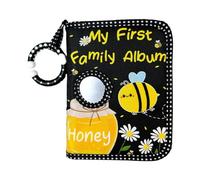 Baby Photo Albums - Petits albums photo 4x6 | Memory Book Keepsake | Album en tissu doux avec design de miroir sûr | Cadeau pour Scrapbook Keepsake pour les nouvelles mères, en attendant G
