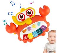 Baby Piano Toys - Piano Keyboard Toy | Jouets musicaux à Piles | Pianos interactifs en Forme de Crabe / Oiseau | Instrument de Musique à l'éducation précoce pour Les Filles des garçons sur 18 Mois