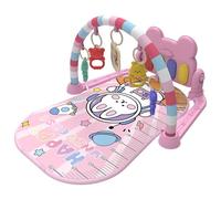 Baby Play Mat Musical Light Tymy Time Mat avec une arche attrayante Mesurable Mesurable Activity Activity Center Educational Developmental Cartoon Toys for Boys Girls 0-36 mois