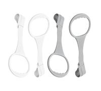 Baby Playpen Pull Up Rings, Crib Pull Up Rings, Walking Exercise Aid Bar, Standing Assist Handles, for 6-36 Months, Ideal for Early Walkings Development, 20x9x1cm 35g White Gray
