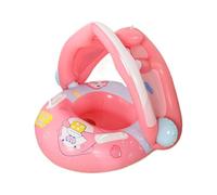 Baby Pool Float with Canopy, Inflatable Small Kids Swim Ring That Seat and Sunshade, Safe Water Raft Tube for Summer Beach Travel, Bath Time, Outdoor Party 21.65x27.56x27.56 inches