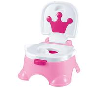 Baby Potty, Portable Baby Potty Training Toilet avec dossier, poignée et fond stable, siège de toilette à l'épreuve des déversements