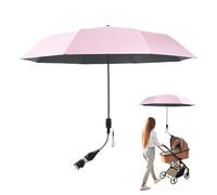 Baby Poussette Sun Shade - Parapluie Réglable, Parasol Pliable | Cauvet Portable Stable, Protection Des Voyages En Plein Air Avec Rotation 360, Pinces De Parapluies Pour Pour L'utilisation Des