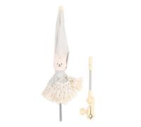 Baby poussette Umbrella parasol Portable Alivable Upf 40+ Sunshade pour les poussettes extérieures et la plage en tissu oxford acier PP Matériau 24,8 x 19,7 pouces (Lapin)