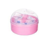 Baby Powder Puff with Container, Adorable and Fluffies Dusting Applicator, Refillable Body Powder Case Perfect for Diaper Changing and, 3.54x3.54 Inches