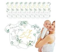 Baby Predictions Cards, Notes Game, 5.31x5.91in Neutral Planning Kit, Fun Activity Design, Keepsake Memory Collector for Baby Shower Parties, Family Gatherings, Parent Gift