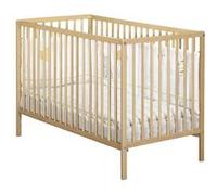 BABY PRICE - lit 120x60 tout barreaux vernis naturel first Neutre G