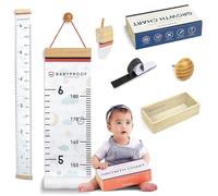 Baby Proof Tableau de croissance pour enfants - Tableau de mesure de la hauteur et décoration pour enfants - Souvenirs significatifs grâce au tableau des tailles des enfants - Règle de croissance pour