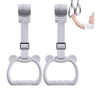 Baby Pull-Up Rings, 2 Pieces Cot Hangable Rings, Training Tool on Walking Practice, Durable Cots Accessories, Toy Straps for Boys, Daycare & Yard Play, Safe & Easy Installation