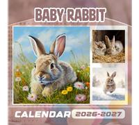 Baby rabbit Calendar 2026-2027: 18 Month Planner To Keep You On Track from Sep 2026 to Dec 2027,Square 8.5 x 8.5 Inches Gift For Organizing & Planning