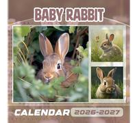 Baby rabbit Calendar 2026-2027: 18 Month Planner To Keep You On Track from Sep 2026 to Dec 2027,Square 8.5 x 8.5 Inches Gift For Organizing & Planning
