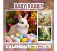 Baby rabbit Calendar 2026-2027: 18 Month Planner To Keep You On Track from Sep 2026 to Dec 2027,Square 8.5 x 8.5 Inches Gift For Organizing & Planning