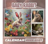 Baby rabbit Calendar 2026-2027: 18 Month Planner To Keep You On Track from Sep 2026 to Dec 2027,Square 8.5 x 8.5 Inches Gift For Organizing & Planning