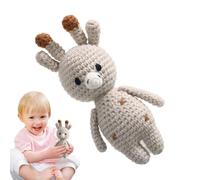 Baby Rattle Shaker Toy, Handmade Crochet Grab Rattle, Soothing Teether Toy, Easter Basket Stuffers, Safe And Soft Stuffed Animals Shower Decor For Kids, 4.72 Inches